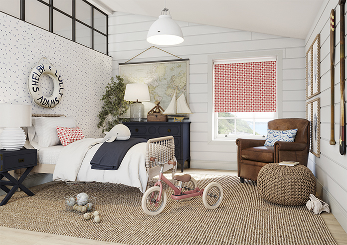 Whaley Great, Gingham Star Regatta - Twist&Fit Roller Blind - Image 7